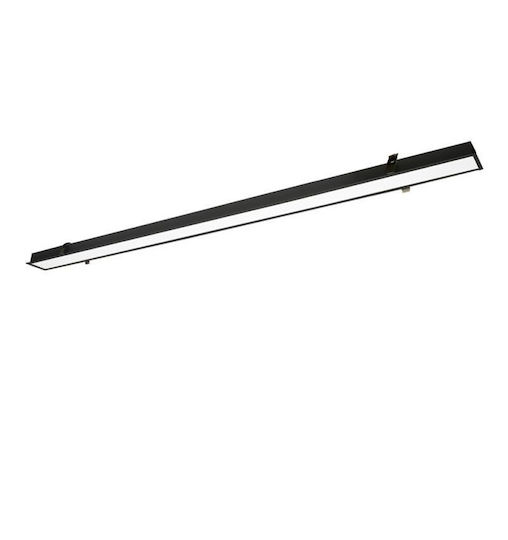 Viokef LED Γραμμικό Χωνευτό Φωτιστικό Οροφής 51W Φυσικό Λευκό 198εκ.