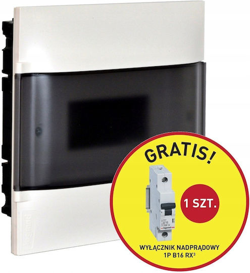 Legrand Elektrischer Sicherungskasten Wandmontage, 1 Reihe, 12 Elemente