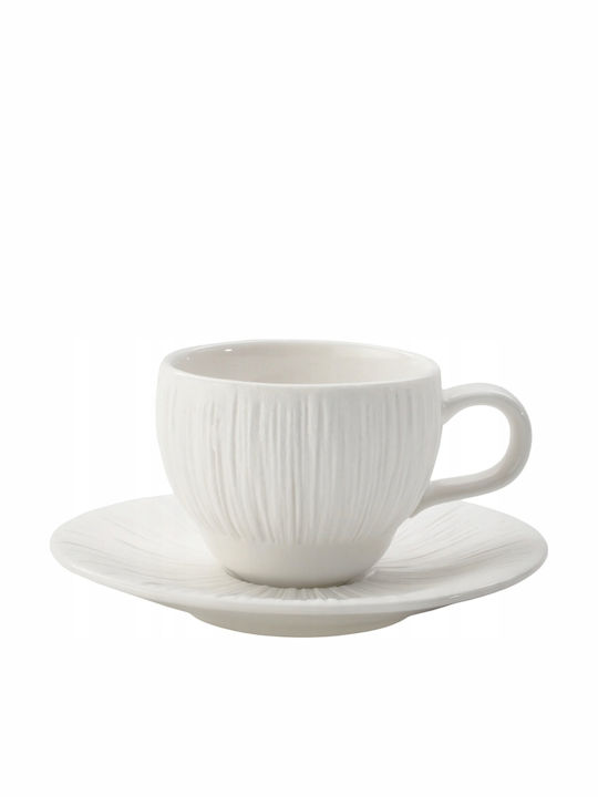 Verlo Φλιτζάνι Espresso από Πορσελάνη Λευκό 90ml