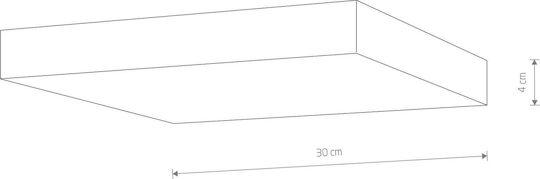 Nowodvorski Τετράγωνο LED Panel 50W με Φυσικό Λευκό Φως 4000K