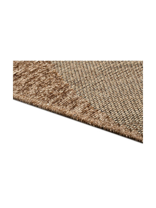 Madi Ansia Rye Rug Rectangular Cotton Beige Brown