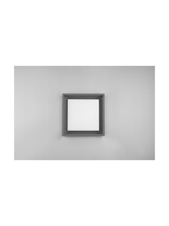 Trio Lighting Witham Outdoor Ceiling Flush Mount with Integrated LED in Black Color 677860142