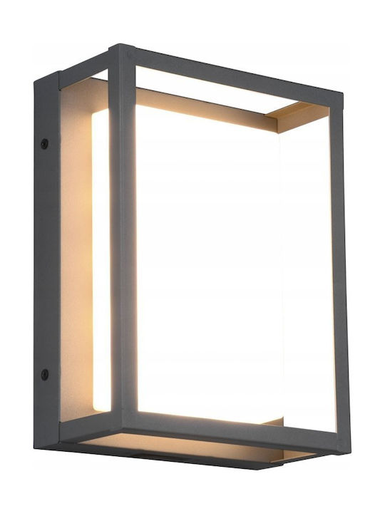Trio Lighting Witham Outdoor Ceiling Flush Mount with Integrated LED in Black Color 677860142