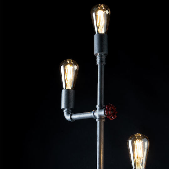 Fan Europe Amarcord Vintage Floor Lamp H159xW31cm. with Socket for Bulb E27 Gray