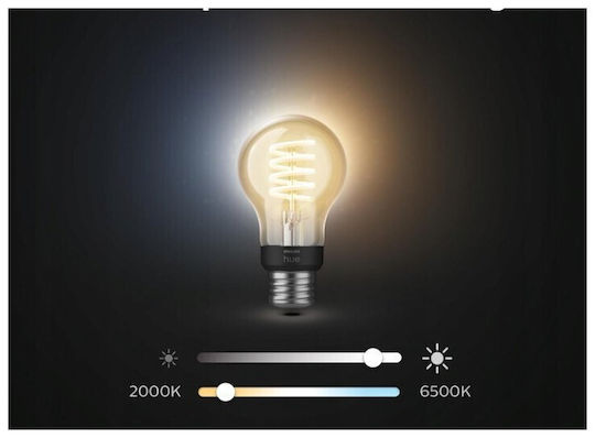 Philips Smart Bulbs LED 7W for Socket E27 and Shape A60 Adjustable White 550lm 3pcs