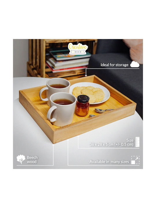 Creative Tischspiel Holz Basis 36x28x5cm Beige