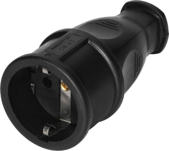 Orno Stecker Schuko Schwarz