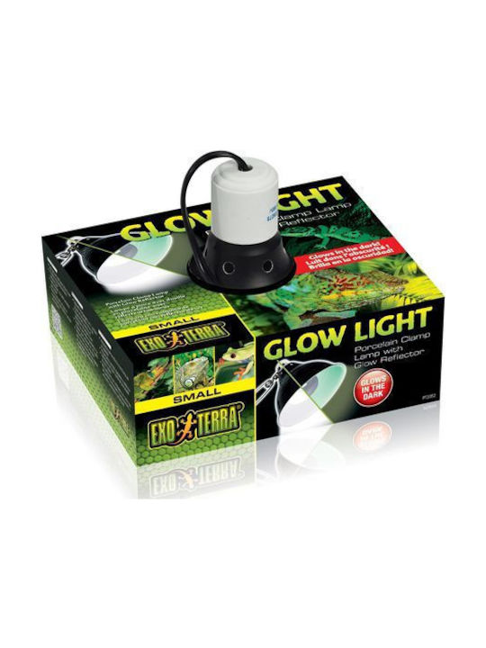 Exo Terra Glow Light Porzellan-Klemmlampe Lichtreflektor Lampen bis zu 100W Durchmesser 14cm Schwarz