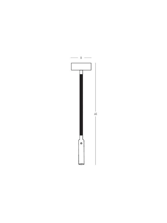 Zambelis Lights LED Warm White Spot in Black Color