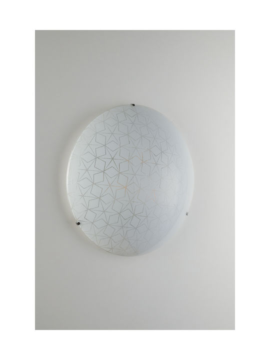 Fan Europe Esagram-PL40 Ceiling Mount Light 40cm White with Socket E27