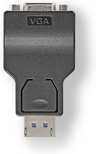 Nedis Displayport адаптер Displayport щепсел към VGA гнездо черен блистерен пакет