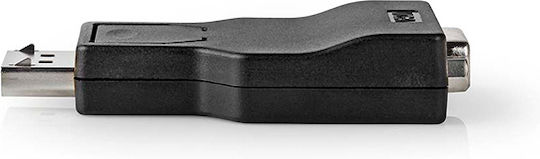 Nedis Displayport адаптер Displayport щепсел към VGA гнездо черен блистерен пакет