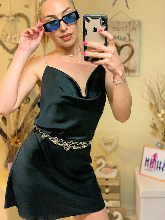 Woman's Fashion Evening Black Dress