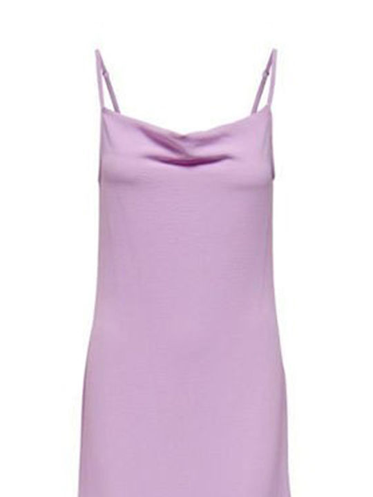 Sommer Maxi Abendkleid Drapierung mit Tränen Lila Rose