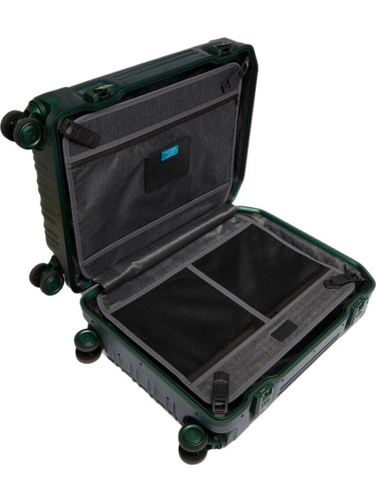 Piquadro Βαλίτσα Ταξιδίου Καμπίνας Flamed Green με 4 Ρόδες Ύψους 55εκ.