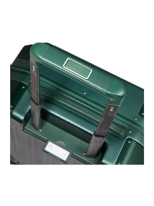 Piquadro Βαλίτσα Ταξιδίου Καμπίνας Flamed Green με 4 Ρόδες Ύψους 55εκ.