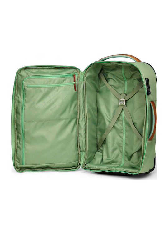 Satch Cabin Travel Suitcase Light Green with 4 Wheels