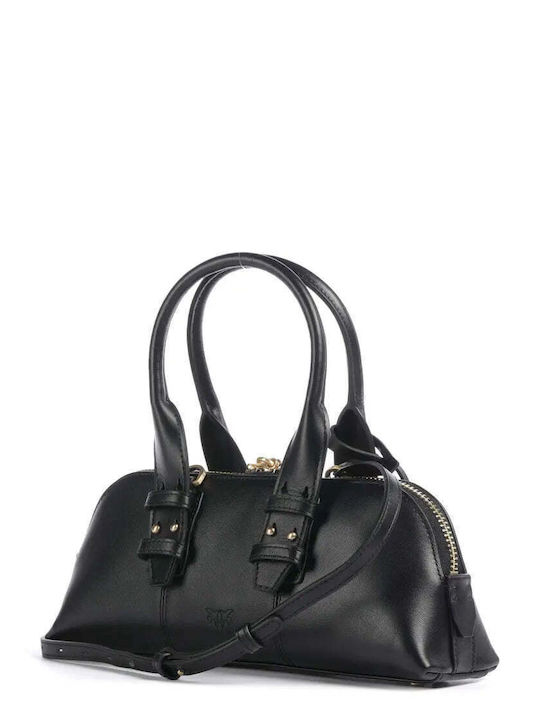 Baguette Leather Women's Bag Shoulder Black