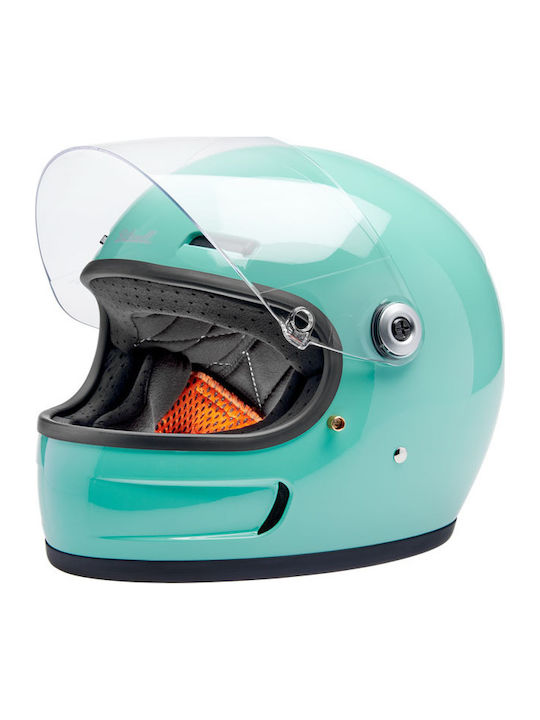 Biltwell Gringo Gloss Black Motorradhelm Volles Gesicht DOT / ECE 22.06