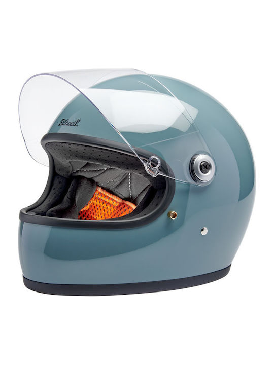 Biltwell Gringo S Agave Blue Gloss Cască Moto Față întreagă DOT / ECE 22.06