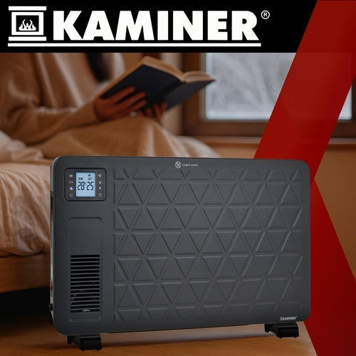 Kruzzel Ziflo Convector Heater Floor 2300W with Electronic Thermostat and WiFi 70x43cm Black