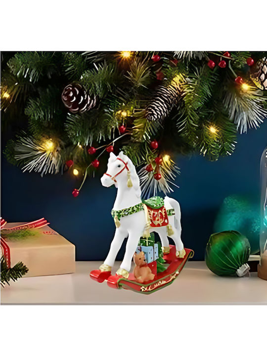 Weihnachtsfigur Kippendes Pferd 23x22cm