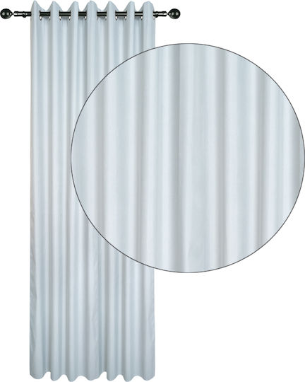 Das Home Curtain with Grommets 2253 Gray 140x270cm