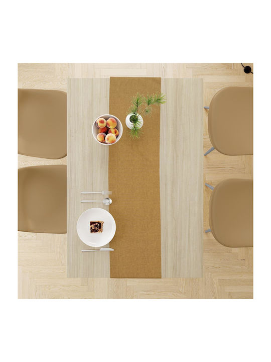 Dimcol Runner Stain Resistant Panama Mustard 40x180cm