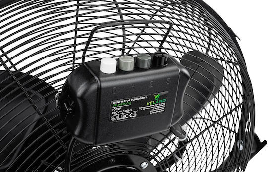 Red Technic Ανεμιστήρας Δαπέδου 100W Μαύρος