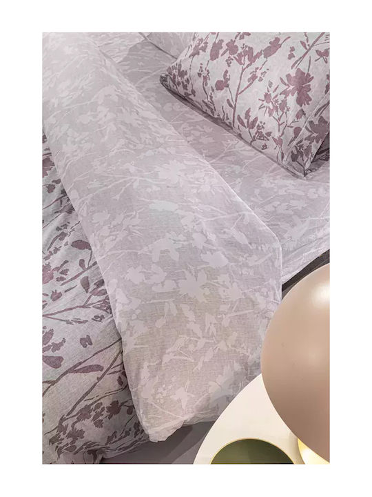 Guy Laroche Duvet Cover Set Cotton Single with Pillowcase 165x225 Romance Melanze