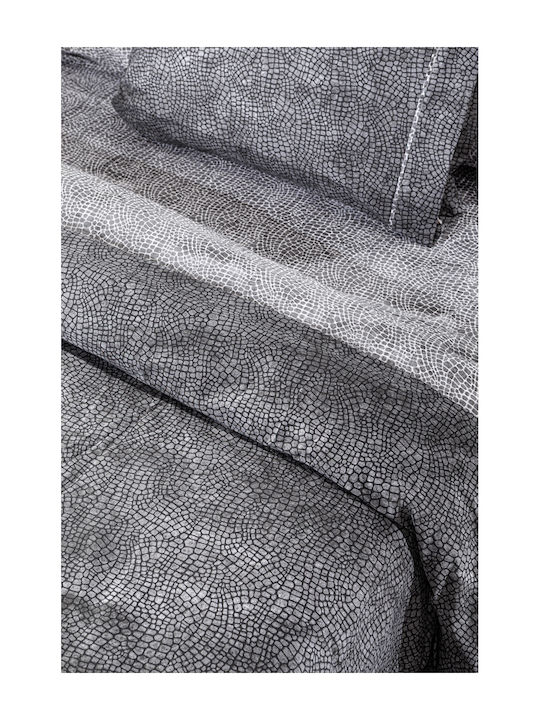 Guy Laroche Duvet Cover Set Cotton Single with Pillowcase 165x225 Safari Anthracite