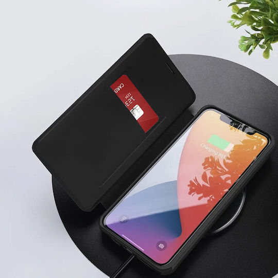Techsuit Book Silicone / Synthetic Leather Black (Oppo A5)