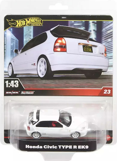 Hot Wheels Премиум Количка Хонда Сивик Type R Ek9 1:43