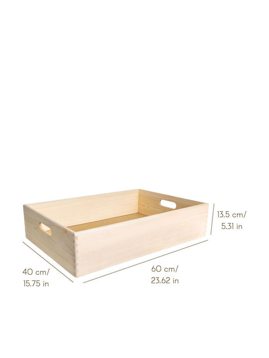 Creative Storage Basket Bamboo Green 60x40x13.5cm 1pcs