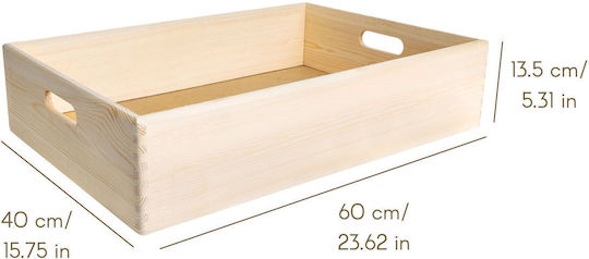 Creative Coș de Depozitare Bambus Verde 60x40x13.5cm 1buc