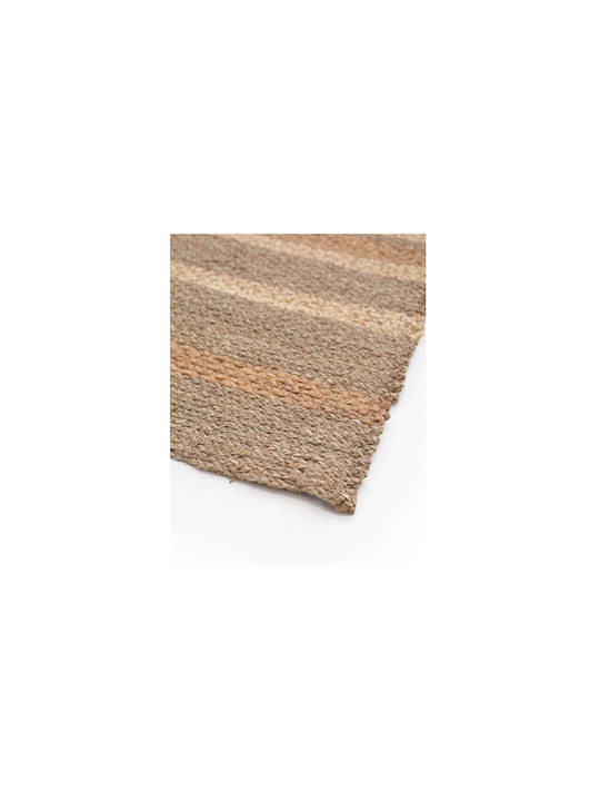 Soulworks Naki Handmade Rug Rectangular from Jute Beige