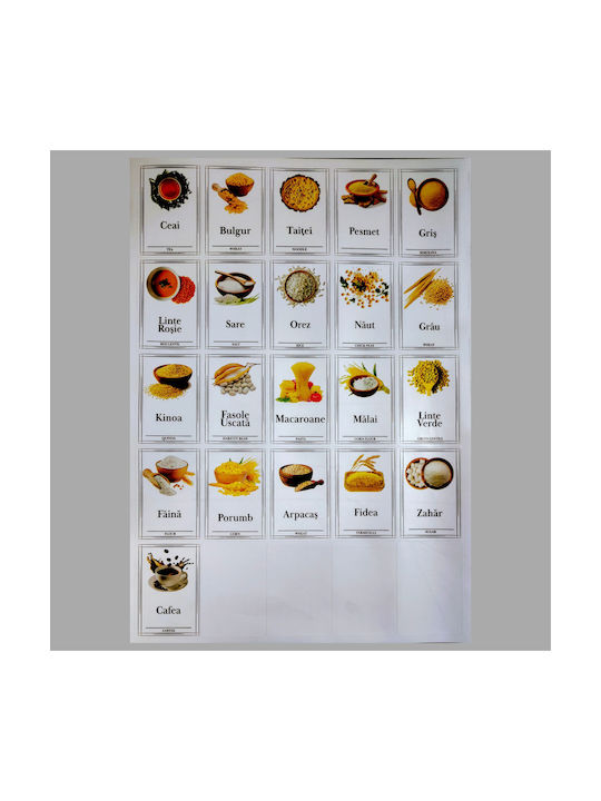 Set 6 Bucăți Vaze Pentru Paste Zahăr Cereale Cu Capac Plastic Transparent 2000ml 6 Bucăți