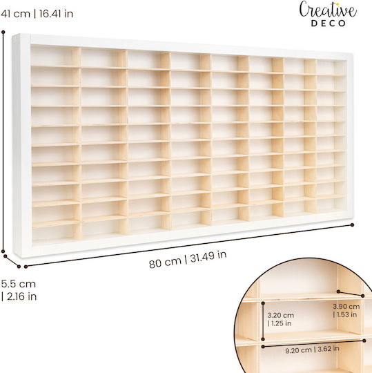 Raft De Perete Alb Pentru Copii 80x41x5.5cm