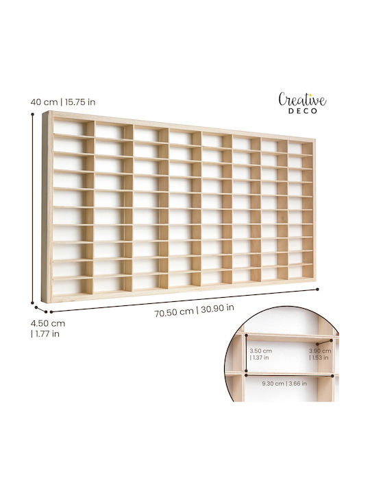 Kids Wall Mount Shelf Beige 78.5x40x4.5cm