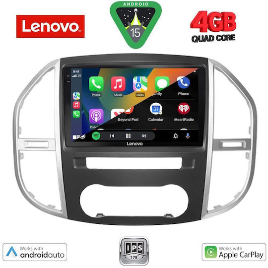 Lenovo Ηχοσύστημα Αυτοκινήτου για Mercedes-Benz Vito / Viano 2015 (Bluetooth/USB/WiFi/GPS/Apple-Carplay/Android-Auto) με Οθόνη Αφής 10"