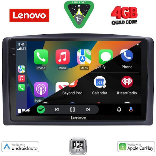 Lenovo Car Audio System for Mercedes-Benz Vito / Viano 2015-2022 (Bluetooth/USB/WiFi/GPS/Apple-Carplay/Android-Auto) with Touch Screen 10"