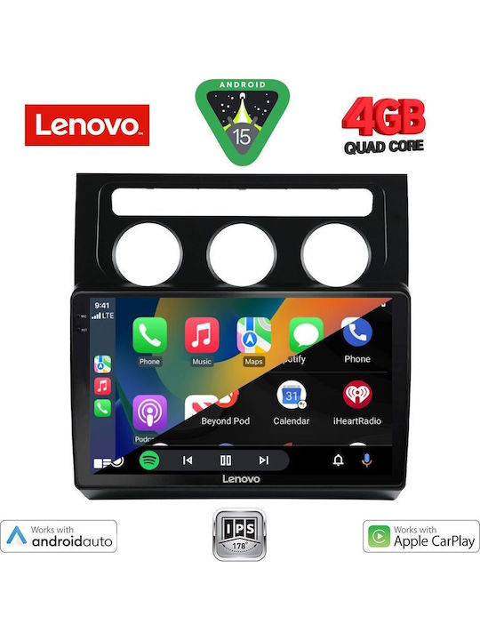 Lenovo Car Audio System for Volkswagen Touran 2003-2010 with A/C (Bluetooth/USB/WiFi/GPS/Apple-Carplay/Android-Auto) with Touch Screen 10"