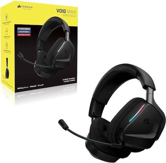Corsair Void Max v2 Wireless Over Ear Gaming Headset with Bluetooth / USB Connectivity for Nintendo Switch / PC / PS4 / PS5