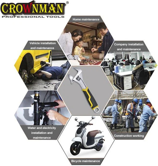 Crownman Französischer Schraubenschlüssel Länge 200mm
