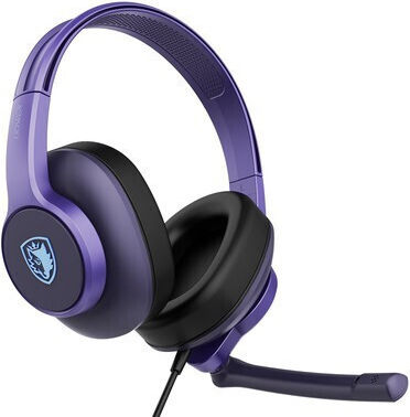 Sades Upower Über Ohr Gaming-Headset mit Konnektivität 3,5 mm Lila für PC