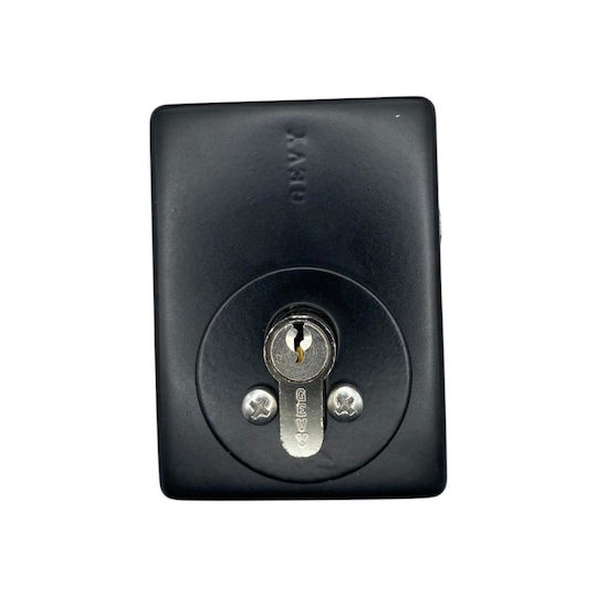 Gevy Lock Floor Glass Door with Double Locking in Black Color