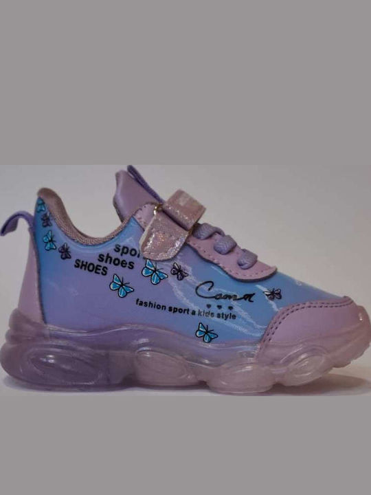 Kinder Sneakers mit Lichtern Lila