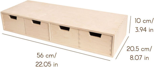 Creative Бюро чекмедже 4 Позиции 20.5x10x56см Зелен