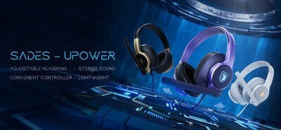 Sades Upower Over Ear Gaming Headset με σύνδεση 2x3.5mm for PC