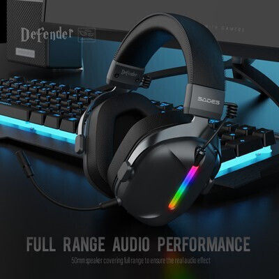 Sades Defender Ασύρματο Over Ear Gaming Headset με σύνδεση 3.5mm for Nintendo Switch / PC / PS4 / PS5 / XBOX